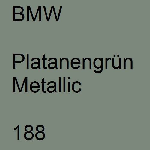 BMW, Platanengrün Metallic, 188.